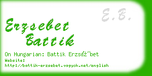 erzsebet battik business card